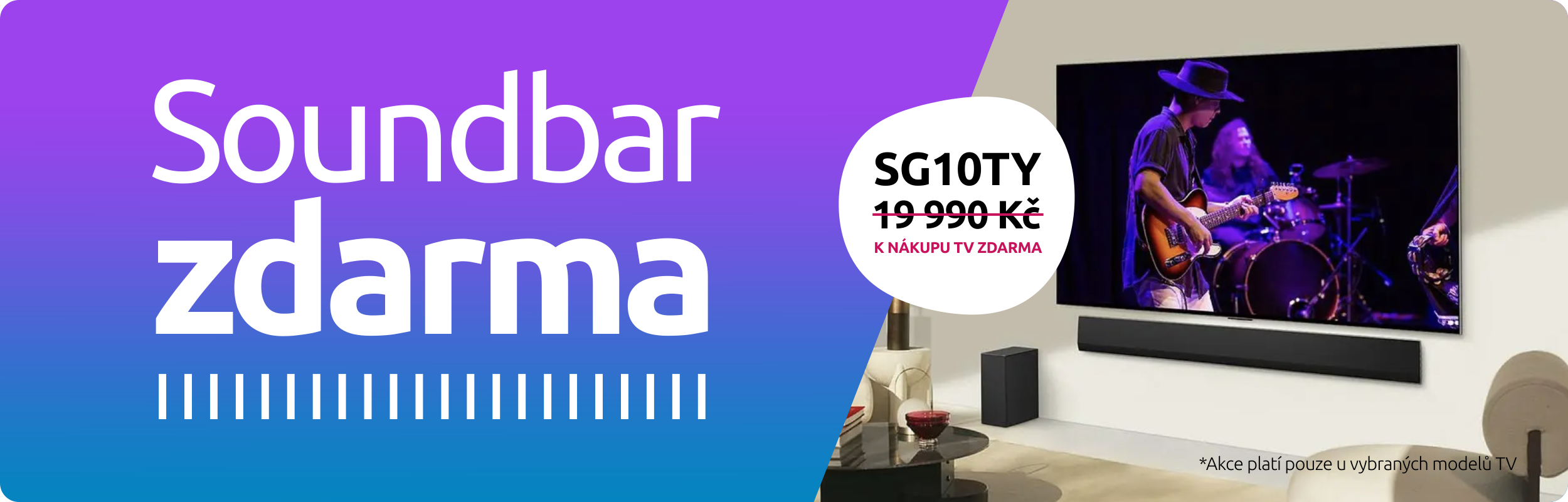 Získejte k nákupu TV Soundbar SG10TY zdarma