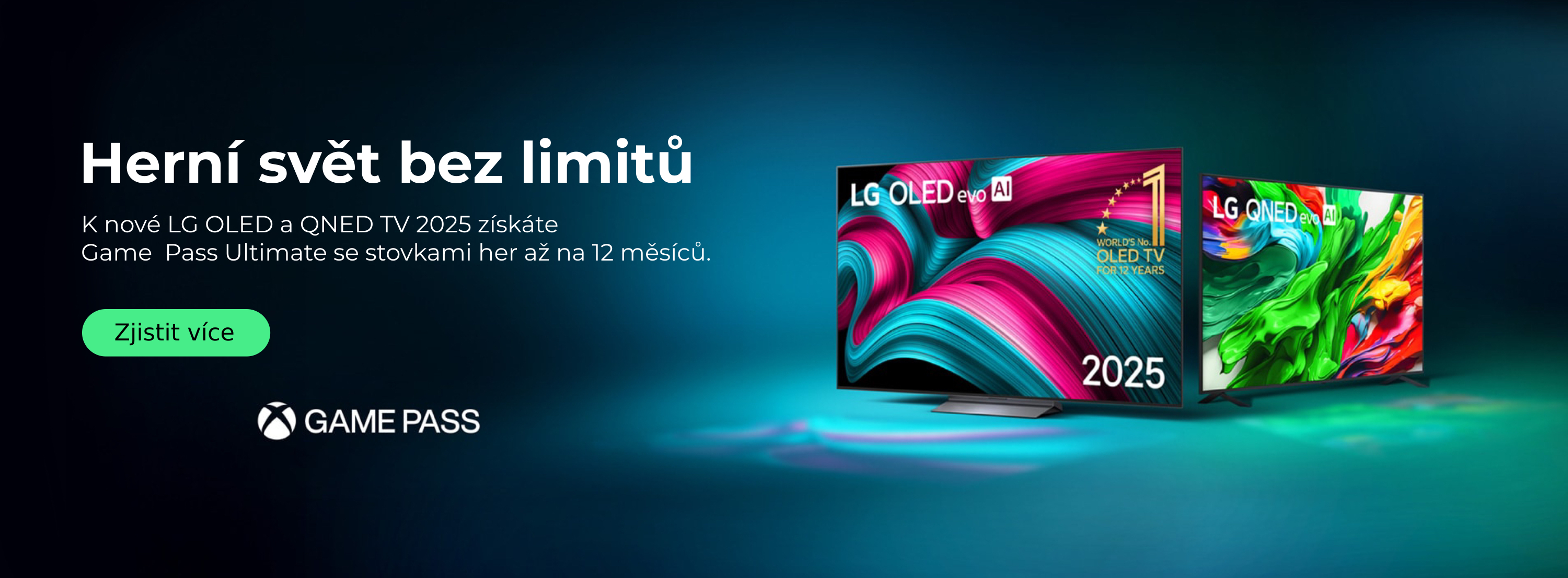 LG OLED a QNED TV 2025 + zdarma Xbox Game Pass Ultimate