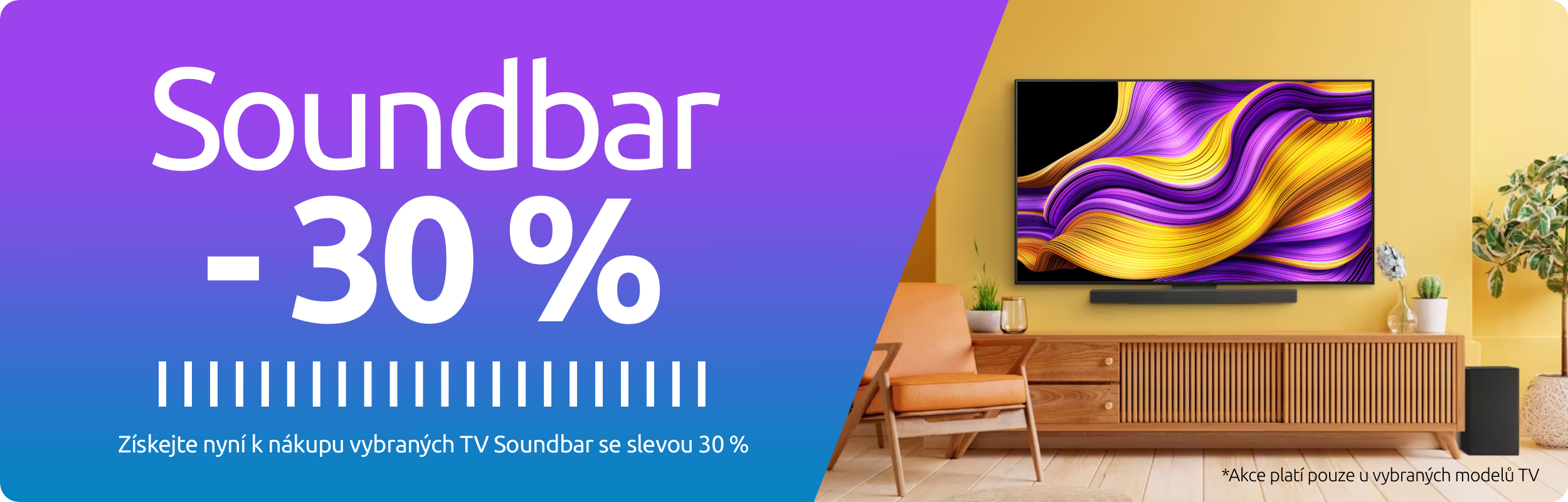 K nákupu vybraných TV nyní Soundbar za super cenu!